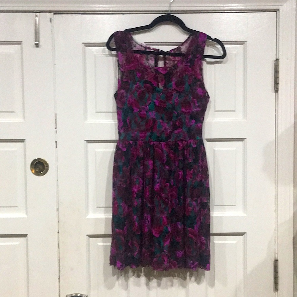 Urban Outfitters Pins & Needles Purple/Teal Dress